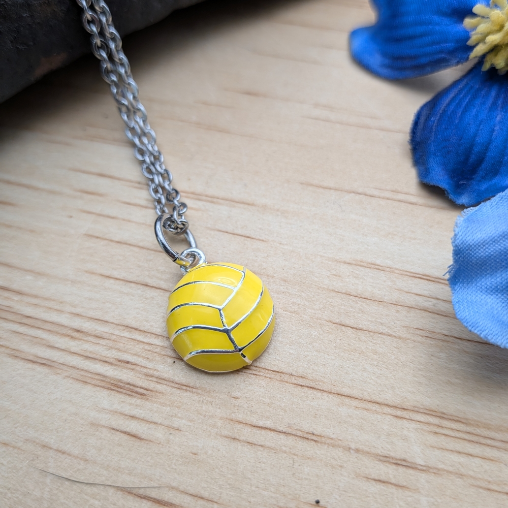 Yellow Water Polo Pendant Necklace
